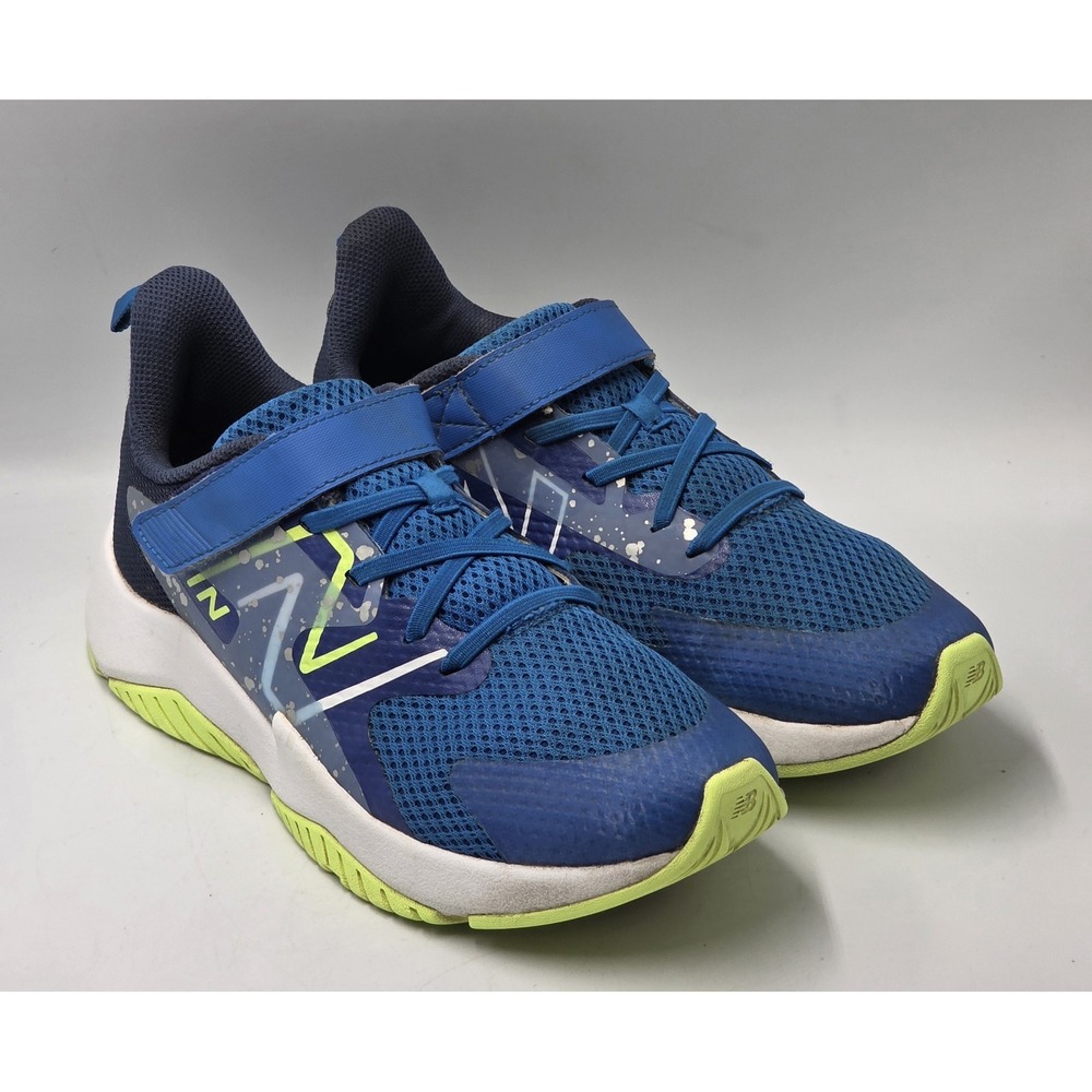 New Balance Rave Run v2 YTRAVRB2 Big Kids 7 Blue Lime Bungee Sneakers